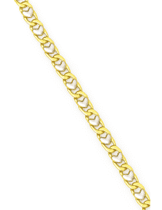 Cadena para Caballero Ojo de Perdiz - Oro amarillo y Blanco 18k