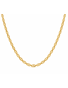Cadena para Caballero Eslabón Ancla forzada - Oro amarillo 18K