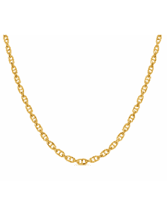 Cadena para Caballero Eslabón Ancla forzada - Oro amarillo 18K