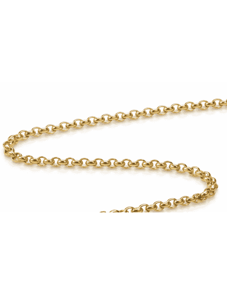 Cadena Caballero eslabón Rolo - Oro amarillo 18k