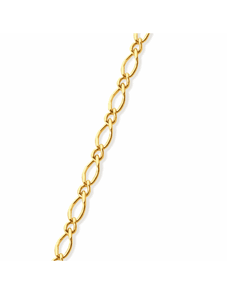 Cadena Caballero 1x1 - Oro Amarillo 18k
