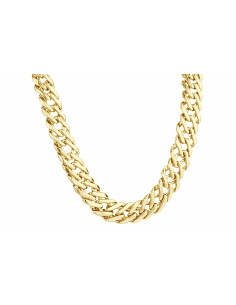 Cadena Caballero doble Rombo  - Oro amarillo 18k