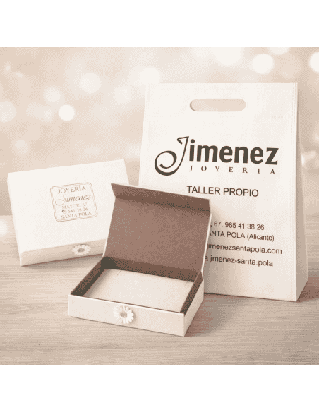 Collar para Mujer colgante con forma de Sol y Luna - Plata de ley