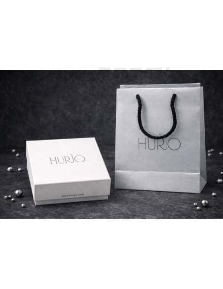 Pendientes para Mujer Facetados de Plata de ley chapados en oro 52mm - Hurjo 0033001648-1