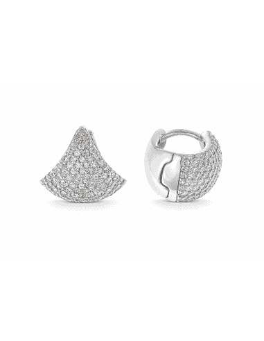 Pendientes para Mujer Triángulo Circonitas en Plata de Ley - Salvatore 136A0639