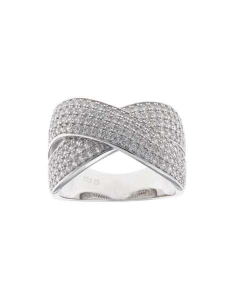 Anillo para Mujer de Plata Rodio con Forma de Pera y Circonitas Blancas  - Salvatore 112S0318/18