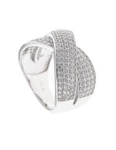 Anillo para Mujer de Plata Rodio con Forma de Pera y Circonitas Blancas  - Salvatore 112S0318/18