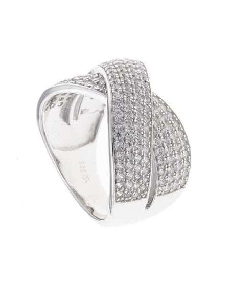 Anillo para Mujer de Plata Rodio con Forma de Pera y Circonitas Blancas  - Salvatore 112S0318/18
