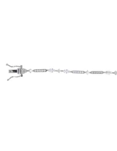 Pulsera para Mujer de plata con circonitas...