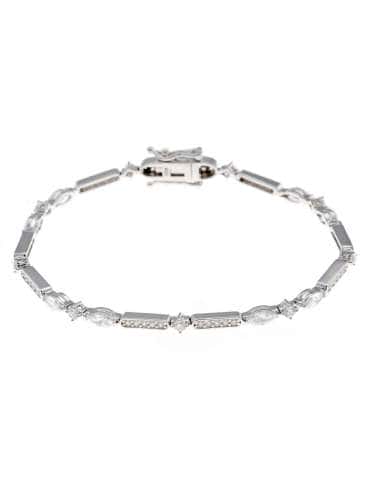 Pulsera para Mujer de plata con circonitas -Salvatore 136P0228