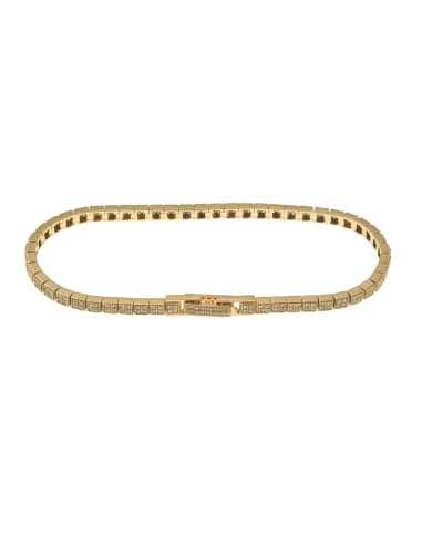 Pulsera para Mujer de Plata Chapada en Dorado -...