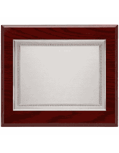 Placa Homenaje Aluminio Marco Perlado -  P-2111 ( Grabado Incluido)