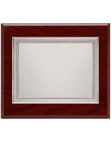 Placa Homenaje Aluminio Marco Perlado -  P-2111 ( Grabado Incluido)