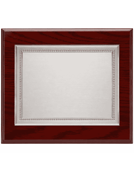Placa Homenaje Aluminio Marco Perlado -  P-2111 ( Grabado Incluido)