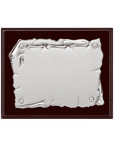Placa Homenaje Aluminio Pergamino - P-2102 ( Grabado Incluido)