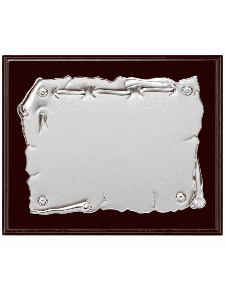Placa Homenaje Aluminio Pergamino - P-2102 ( Grabado Incluido)