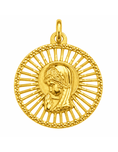 Medalla Virgen Niña - Oro Amarillo 18K