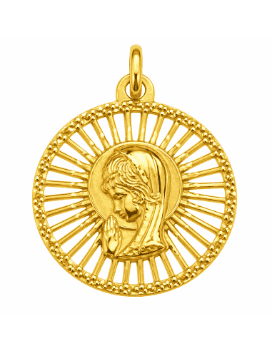 Medalla Virgen Niña - Oro Amarillo 18K