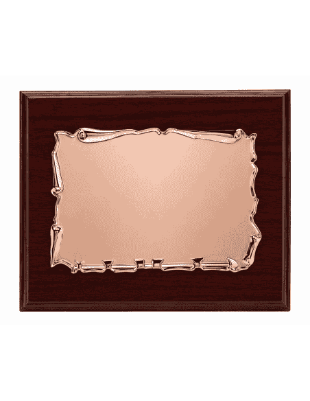 Placa Homenaje Aluminio Pergamino Rose - P-2046 ( Grabado Incluido)