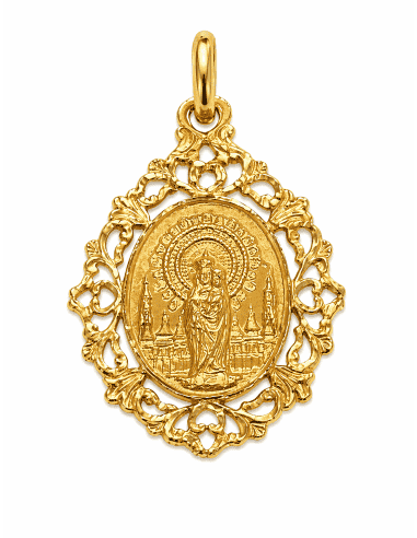 Medalla Virgen del Pilar - Oro Amarillo 18k