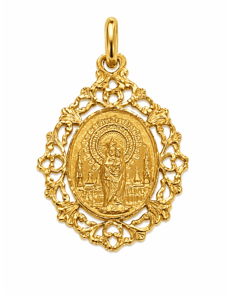 Medalla Virgen del Pilar - Oro Amarillo 18k