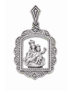 Medalla Cerco Virgen del Carmen - Plata de ley