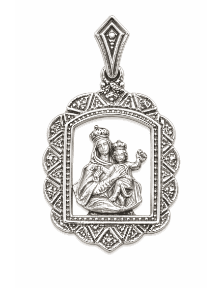 Medalla Cerco Virgen del Carmen - Plata de ley