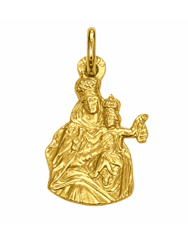 Medalla Virgen del Carmen Busto - Oro Amarillo 18k