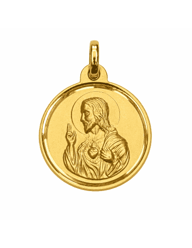 Medalla Escapulario Virgen del Carmen y Corazón...