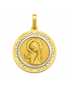 Medalla Virgen Niña - Oro Amarillo 18K