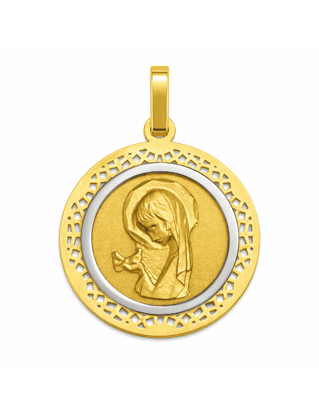 Medalla Virgen Niña - Oro Amarillo 18K