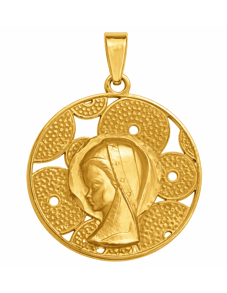 Medalla Virgen Niña - Oro Amarillo 18K