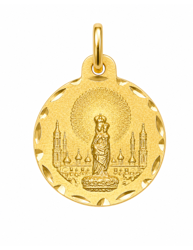 Medalla Virgen del Pilar  - Oro Amarillo 18K