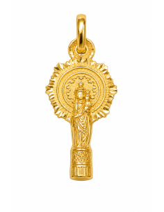 Medalla Virgen del Pilar - Oro Amarillo 18K