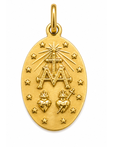 Medalla La Milagrosa -  Oro Amarillo 18k