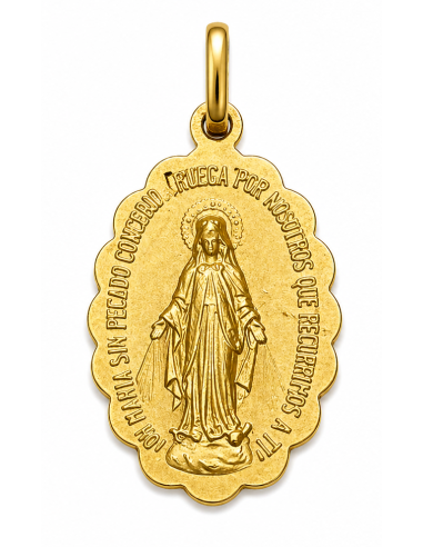 Medalla La Milagrosa -  Oro Amarillo 18k