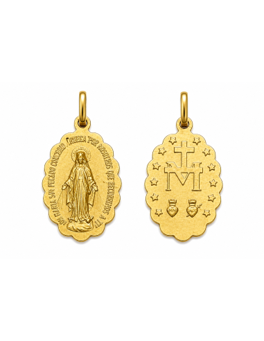 Medalla La Milagrosa -  Oro Amarillo 18k
