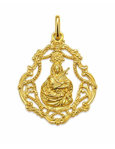 Medalla Virgen de los Dolores de Gáldar - Oro Amarillo 18k