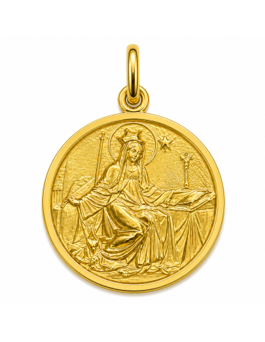 Medalla Santa Lucia - Oro Amarillo 18k