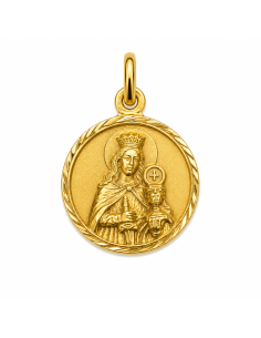 Medalla Santa Barbara - Oro Amarillo 18K