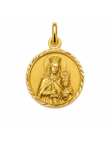 Medalla Santa Barbara - Oro Amarillo 18K