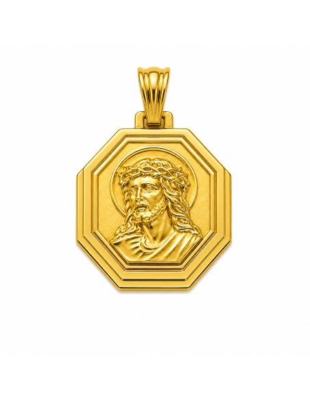 Medalla Corazón de Jesús - Oro Amarillo 18K