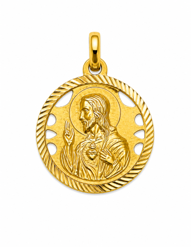Medalla Corazón de Jesús - Oro Amarillo 18k