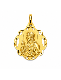 Medalla Corazón de Jesús - Oro Amarillo 18K