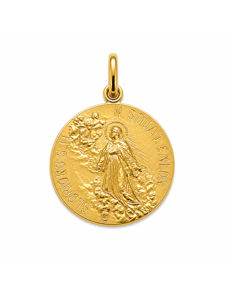 Medalla San Pascual Bailón - Oro Amarillo 18k
