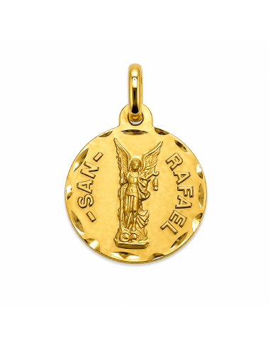 Medalla Santoral San Rafael - Oro Amarillo 18k