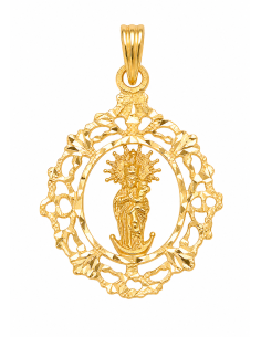 Medalla Virgen de la Almudena - Oro Amarillo 18K