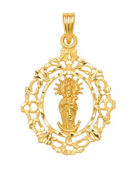 Medalla Virgen de la Almudena - Oro Amarillo 18K