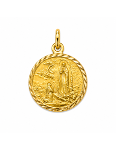Medalla Santa Lourdes - Oro Amarillo 18K