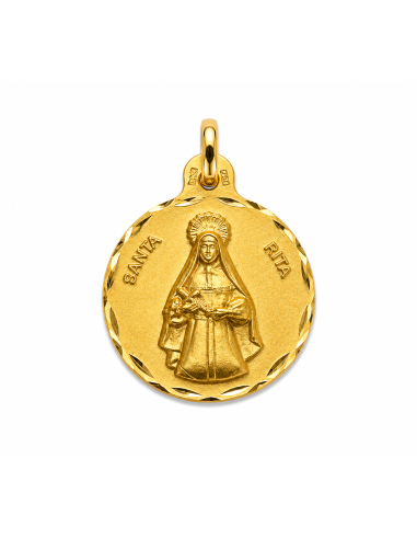 Medalla  Santa Rita - Oro Amarillo 18k